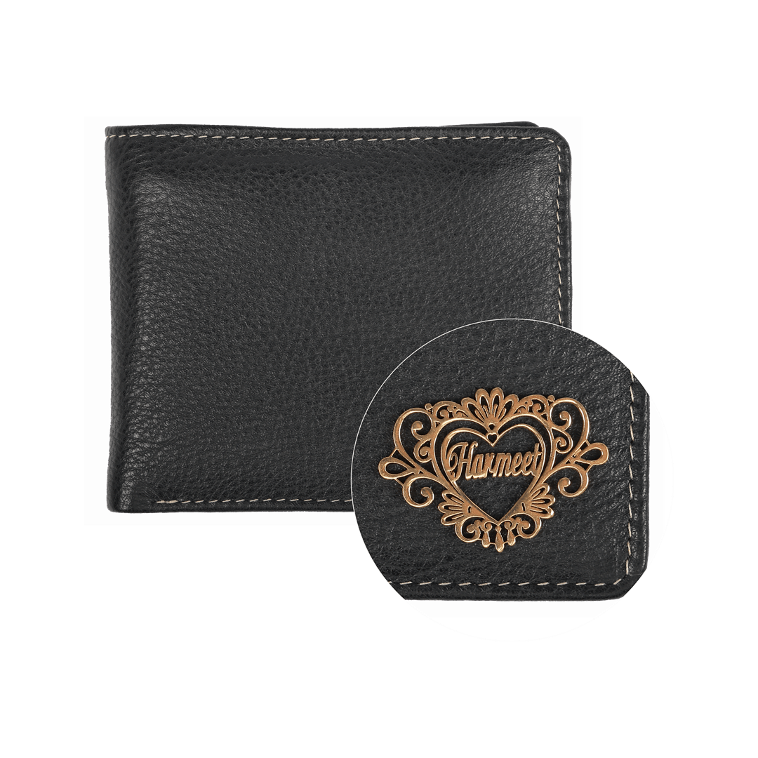 Black Secret RFID Personalized Wallet-min
